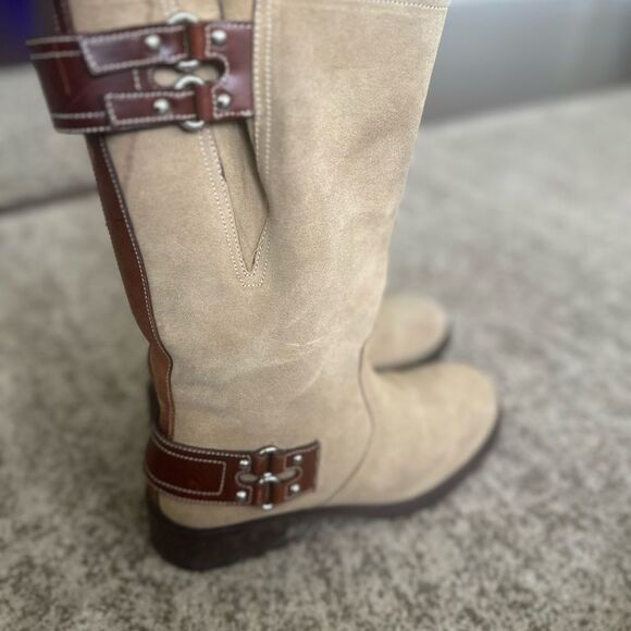 Cole Haan Suede Women’s Riding Boots 8.5 - Picture 1 of 8